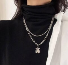 Double Layer trendy teddy Necklace