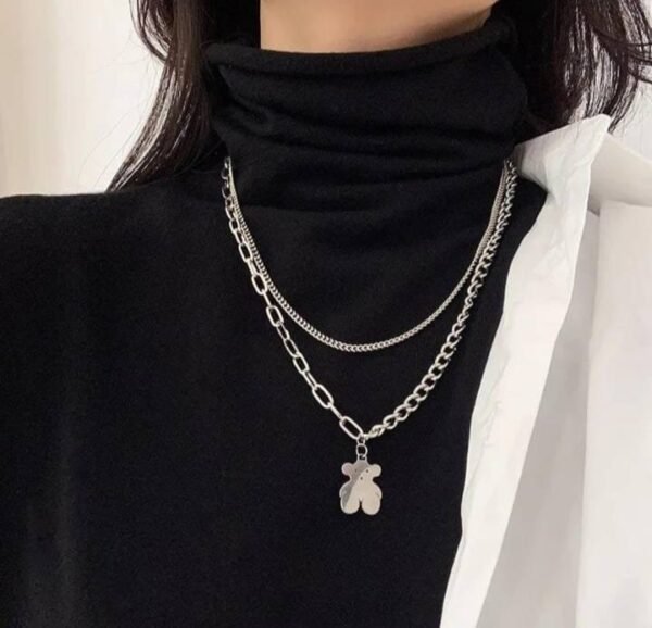 Double Layer trendy teddy Necklace