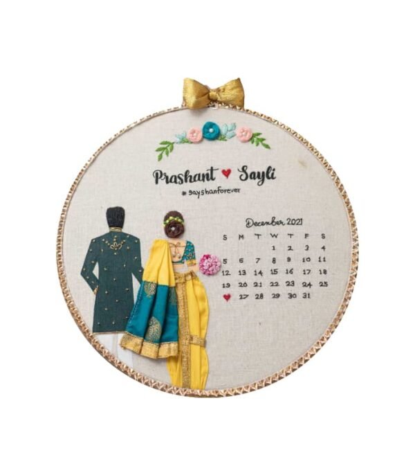 Couple embroidery Hoops