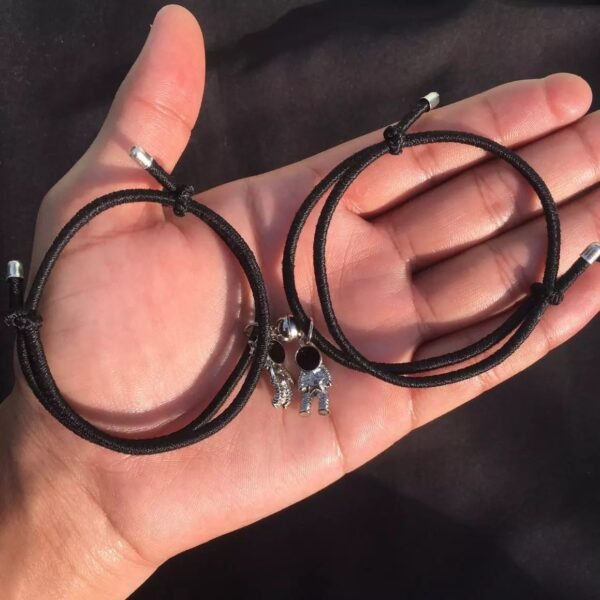 Magnetic Astronaut Bracelets for Couples / BFF bands - Image 6