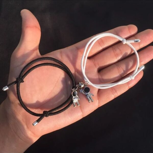Magnetic Astronaut Bracelets for Couples / BFF bands - Image 5