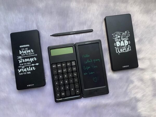 Pocket calculator with digital Notepad
