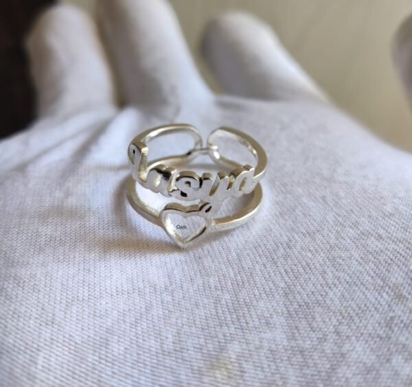 Gold / Silver Plated Name Rings 1.0 - Image 2