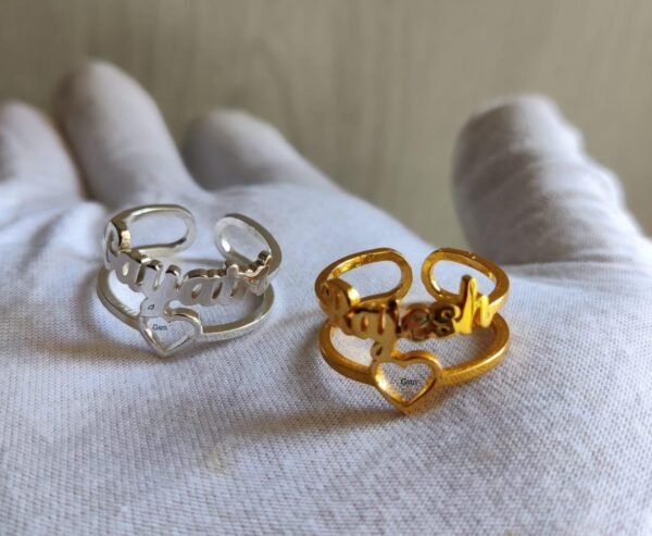 Gold / Silver Plated Name Rings 1.0 - Image 3
