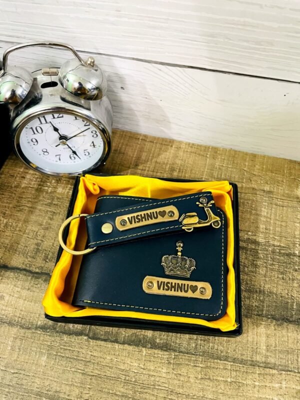 Leather wallet+ Keychain combo - Image 2