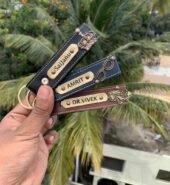 leather keychain