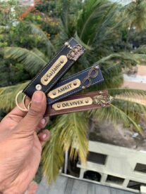 leather keychain