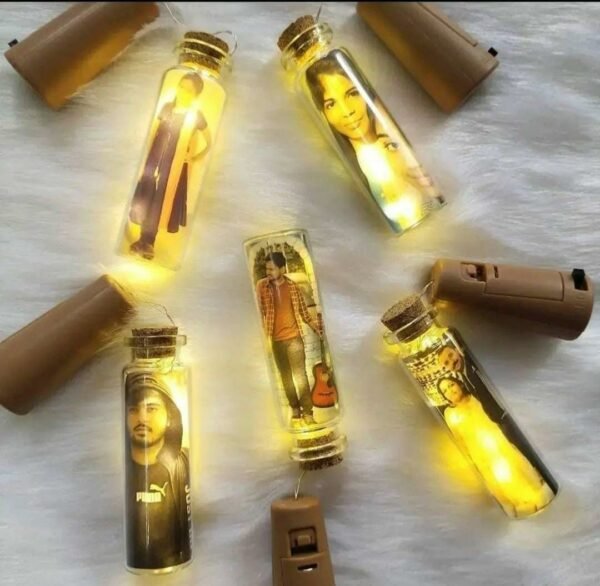 Mini led photo bottle