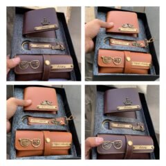 Wallet combo with keychain and eyecase