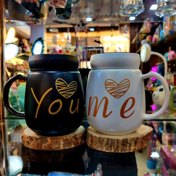 You and me couple mugs / cups/ jar