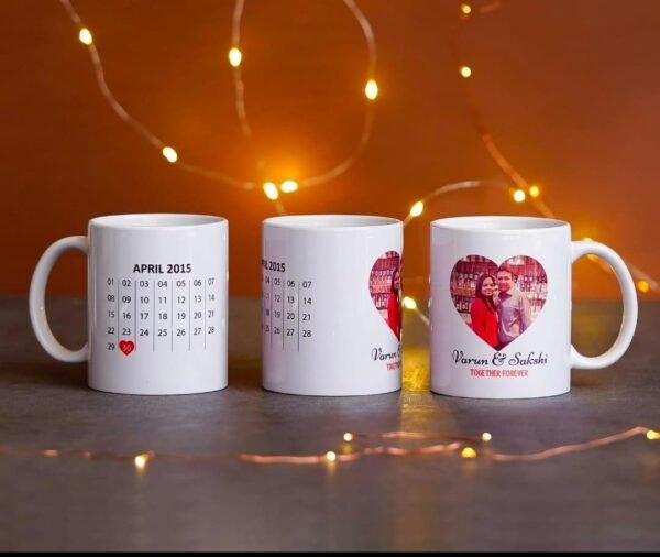 White customisable coffee mug