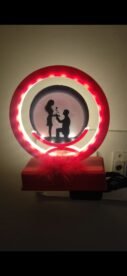 Musical led couple frame