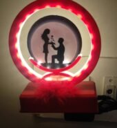 Musical led couple frame