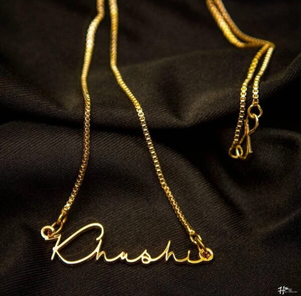 Signature style name pendant