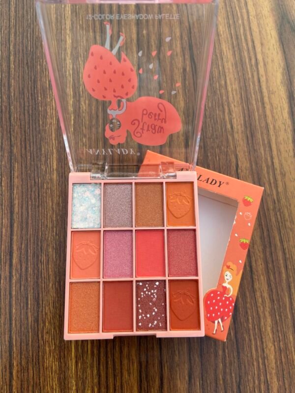 Any lady sweet peach and strawberry eyeshadow palette - Image 3