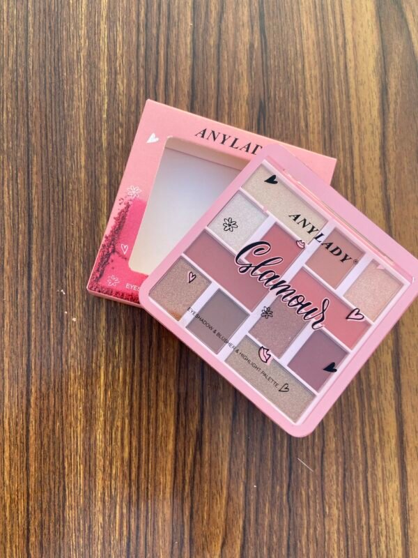 Any lady Glamour eyeshadow plus highlighter palette