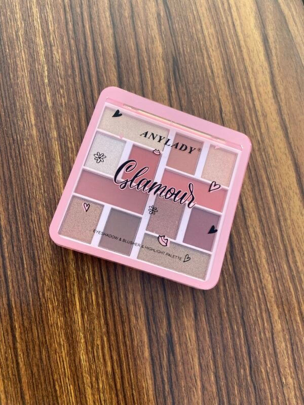 Any lady Glamour eyeshadow plus highlighter palette - Image 2