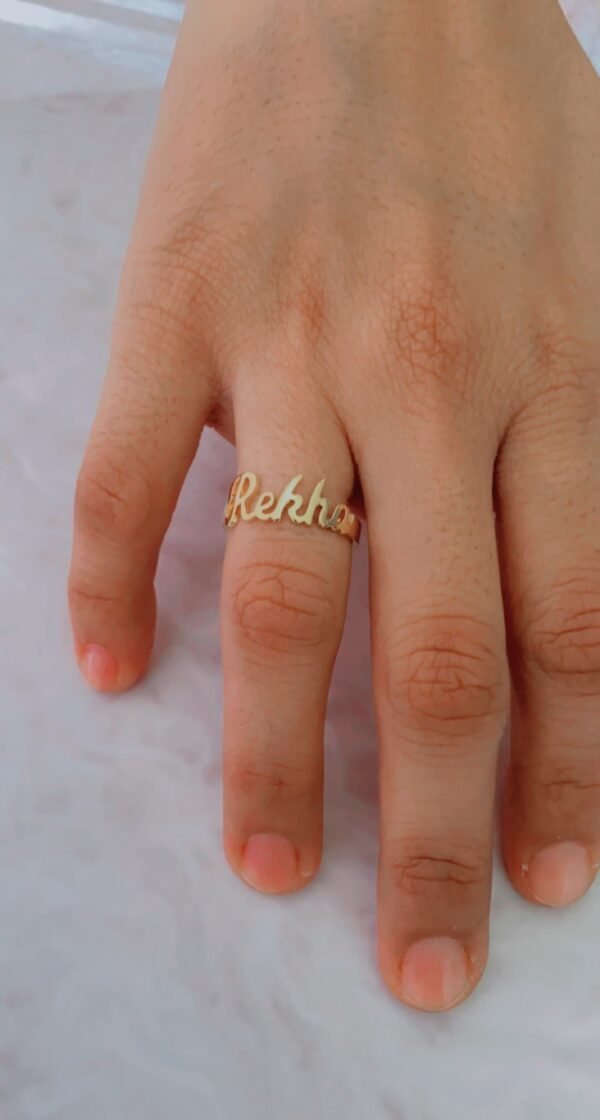Gold plated Name Ring - Image 2