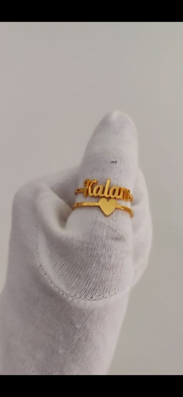 Gold plated Name Ring - Image 4