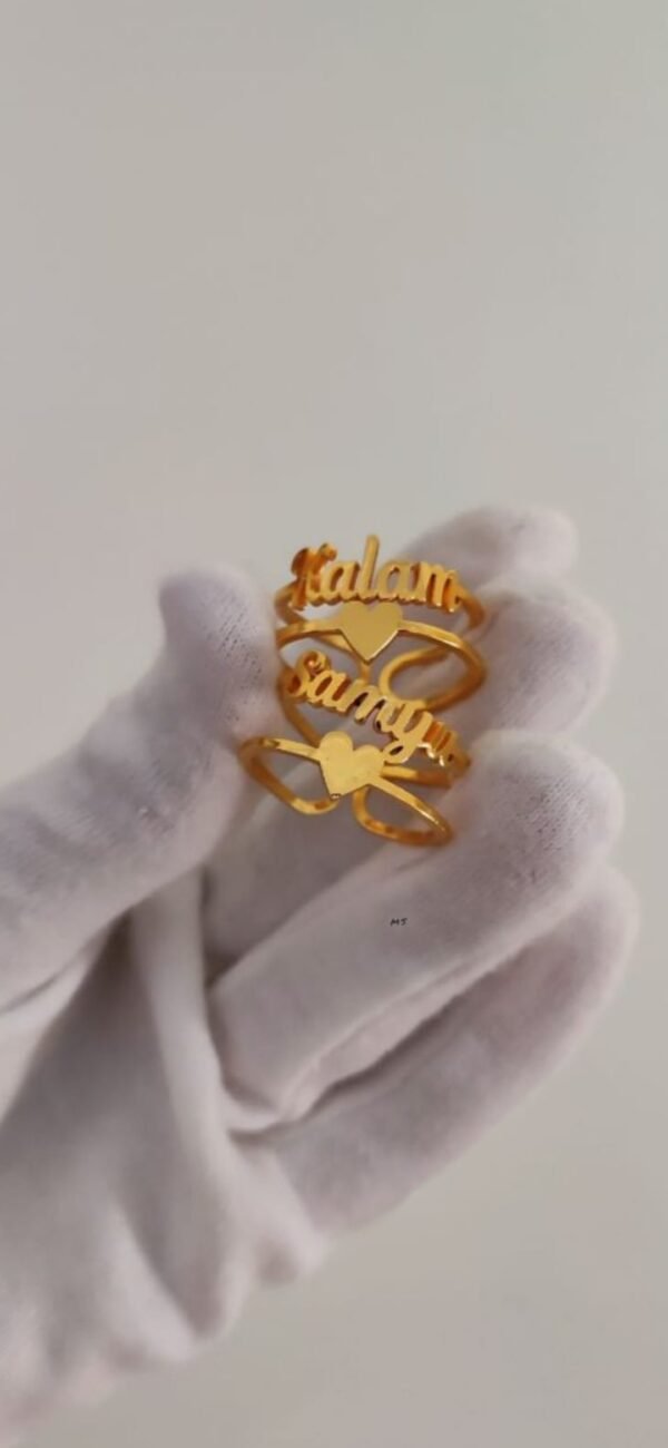 Gold plated Name Ring - Image 3