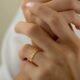 Arabic Gold Plated Name Ring