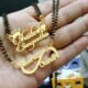 Couple name gold pendant Mangalsutra