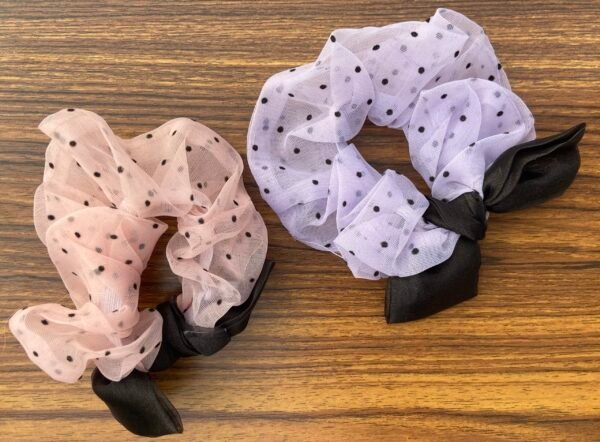 Polka Pattern Scrunchies