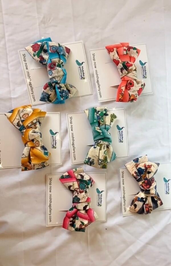 Colourful hair bows