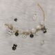 Monochrome stone studded bracelet