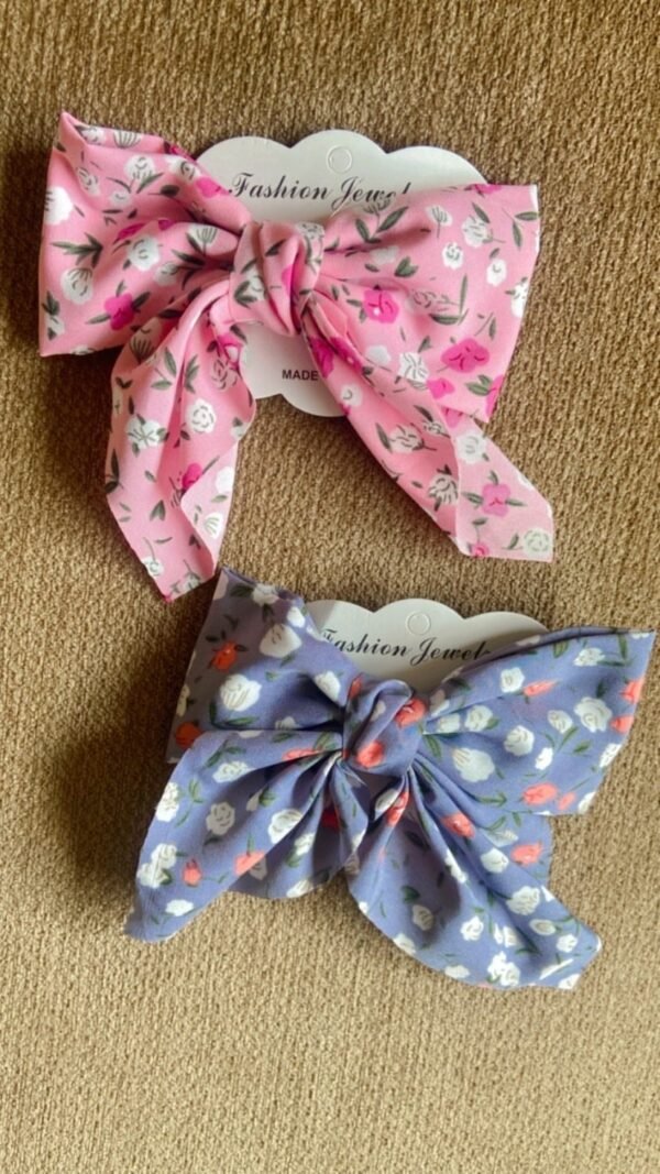 Floral clip bows