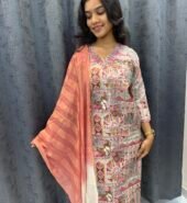 V neck Jaipuria Pastel Dress