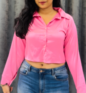 Crop Silk Shirt