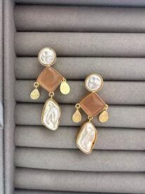 Noor statement pearl droplet earrings
