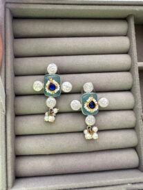Sapphire Noor Stud Drop Earrings