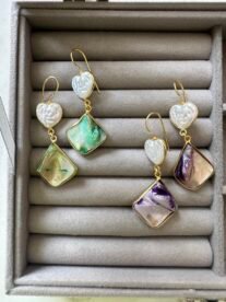 Emerald Whisper Hearts or Amethyst Muse Drops