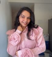 Chic Pink Sheer Rose Top 🌹